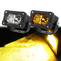 JDS Nouveau 40W 2 POUCES LED POD FOG Spot Flood Remplacement des phares pour voiture UTV ATV Véhicules tout-terrain Camions - Étanche IP67 12V 24V