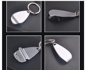 Llavero de Metal con Logo Grabado de Metal en Blanco, Abrebotellas, Llavero, Regalos Promocionales - Product Image 5