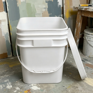 Cubo de Embalaje Multifuncional de Material PP de Grado Alimenticio, Fabricantes Chinos, Cubo Cuadrado de 15L para Recubrimiento de Tinta - Product Image 1