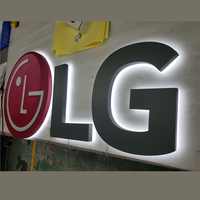 Letrero Luminoso LED 3D LG ThinQ, Módulos LED Retroiluminados a Prueba de Agua, Diseño Personalizable, Color Personalizable, Edificios de Oficinas