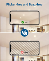 Spot LED GU10 5W COB à intensité variable, design moderne, encastrable, orientable, réglable, montage en surface, IP55, faisceau de 38°, salon