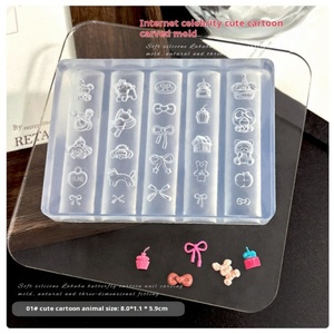 Moule à ongles en gel UV à succès, motifs floraux en relief 3D, pour décoration d'ongles, usage professionnel en salon, DIY - Product Image 6