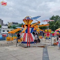 Manège d'attraction pour événements festifs, 24 places, manège cerf-volant autocontrôlé, hauteur de levage 1,8 m, éclairage LED pour foire temporaire