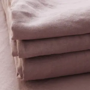Linho de tecido OEKO-TEX cm colorido, tecido lavado de linho para cama e roupas, macio, francês, 280cm