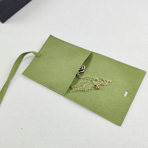 Bolsa de Terciopelo Personalizada para Joyería con Solapa con Logotipo, Bolsa de Microfibra para Exhibición Elegante de Joyas - Product Image 3