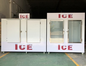 Réfrigérateur-congélateur industriel pour glaçons de 2350 L, pour l'extérieur, avec stockage de glaçons ensachés, sans givre - Product Image 3