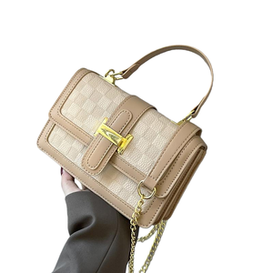 Bolso bandolera de un solo hombro para mujer, bolso cuadrado pequeño de temperamento portátil Retro para mujer, venta al por mayor - Product Image 4