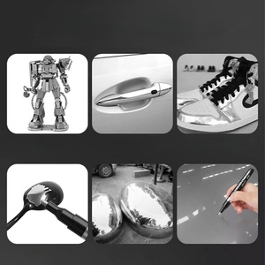 Stylo en métal chromé miroir, peinture réfléchissante, stylo DIY, modèle en plastique Gundam, coupe-ongles - Product Image 4