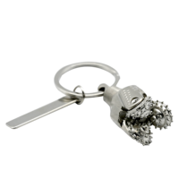 KING SML-Porte-clés de forage 3D en alliage de zinc, avec mèche tricône miniature, plate-forme pétrolière