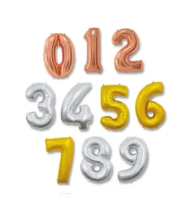 32 polegadas número Foil balões para Decorações de Graduação Ano Novo Festival Festa