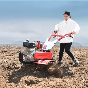 Factory direct sales cultivating tractor combiner China Hot selling product mini rotary tiller for sale petrol powered tiller