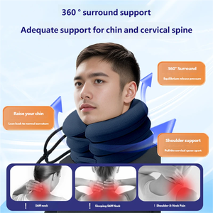 Penyangga Leher Tiup Ergonomis dengan Bantalan 3 Lapis untuk Kenyamanan Duduk Lama, Meredakan Ketegangan Pinggang, Punggung, dan Serviks - Product Image 3