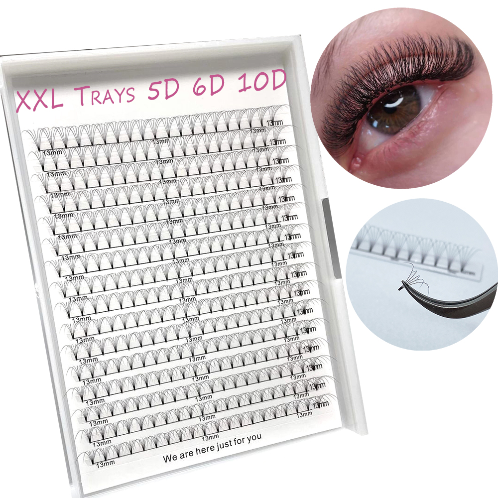 Ультрачерные ресницы для фанатов, готовые к отправке, лотки jumpro, темные черные 3D 4D 5D 6D 10D, супер корни, частные этикетки, фанаты ресниц