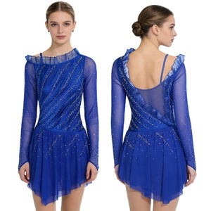 ชุดสเก็ตลีลาสำหรับผู้หญิง ชุดเต้นรำสำหรับการแสดงบนเวที การแสดงสเก็ตน้ำแข็ง ชุดฝึกซ้อมเต้นรำ ชุดสำหรับการแข่งขันเต้นรำ - Product Image 2