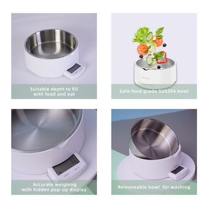 Báscula <span class=keywords><strong>de</strong></span> Cocina Electrónica Welland con Recipiente <span class=keywords><strong>de</strong></span> Acero Inoxidable SUS304 <span class=keywords><strong>de</strong></span> 1L, Peso Preciso para Preparación <span class=keywords><strong>de</strong></span> Dietas - Product Image 6