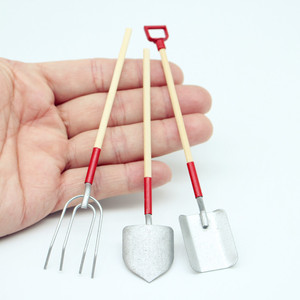 Outils de jardinage <span class=keywords><strong>pour</strong></span> plantes succulentes, ensemble de trois pièces <span class=keywords><strong>pour</strong></span> maison de poupée, pelle en fer, râteau en fer, <span class=keywords><strong>accessoires</strong></span> <span class=keywords><strong>miniatures</strong></span> - Product Image 6