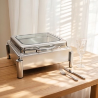 Ensemble de réchauds de style arabe, équipement de buffet en acier inoxydable, chauffe-plats professionnels pour événements de restauration