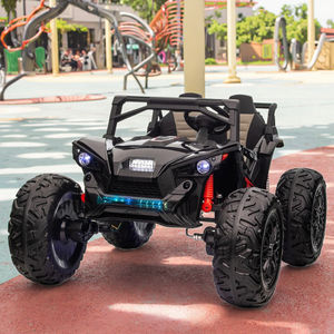 Elektrische auto voor kinderen, 24V accu aangedreven, met LED-verlichting, rijautootje voor grotere kinderen, <span class=keywords><strong>2</strong></span>-zits met afstandsbediening - Product Image 1