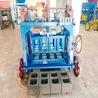 Machine à fabriquer des blocs de ciment mobiles à grandes roues, très vendue, écologique, robuste, durable et facile à utiliser