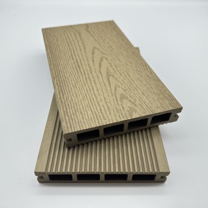 2024 popular antideslizante hueco WPC cubierta piso WPC cubierta compuesta plástico eco madera cubierta <span class=keywords><strong>merbau</strong></span> look - Product Image 1