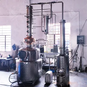 Alcool de distillation de raisin faisant la machine chauffage à la vapeur distillateur de rhum/whisky/brandy