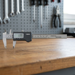 Calibrador Vernier Digital de Acero Inoxidable FERVI C031/150 con Precisión de 0.01 mm y Batería LR44 - Product Image 3