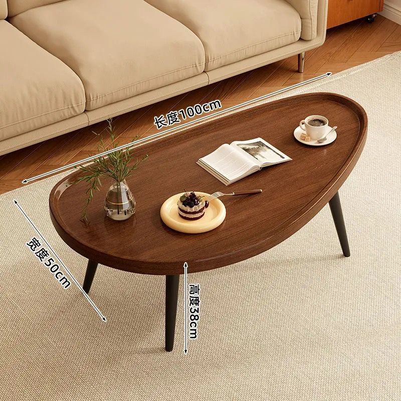 Color madera de nogal [patas de mesa de madera maciza] 100*50*38