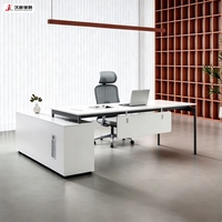 Escritorio Ejecutivo Minimalista Personalizado JIUSHUN, Mesa de Computadora para Oficina, Gerencia, Director Ejecutivo, en Forma de L