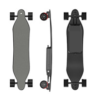 Planche à roulettes électrique C5 en fibre de carbone à roue couronne la plus puissante