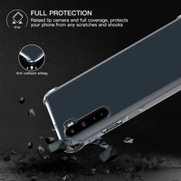 Coque arrière transparente pour téléphone portable, étui de protection HOCAYU en TPU, résistant aux chocs, compatible avec One plus Nord