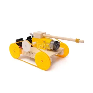 pequeños juguetes de madera Suppliers-Tanque de madera para niños pequeños, juguetes educativos, ensamblaje, 2021