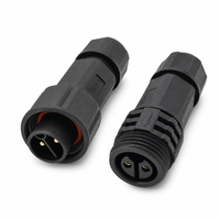 Connecteur circulaire à verrouillage par vis 20A IP67 pour câblage de contrôleur de moteur industriel automatique, connexions d'alimentation étanches mâle-femelle
