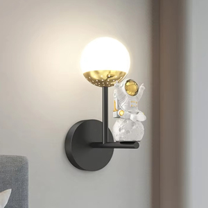 Lampade da parete con sfondo per soggiorno per <span class=keywords><strong>bambini</strong></span> astronauta luce da parete a LED per comodino - Product Image 5
