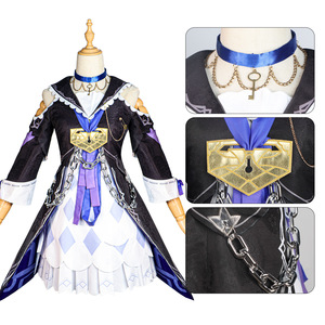 Jeu Honkai: Star Rail Cosplay <span class=keywords><strong>Herta</strong></span> Cosplay Costume Comic Black Punk Lolita Dress Cosplay Costume Halloween Party Outfit Women - Product Image 4