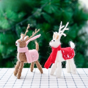 Nuevo Muñeco de Nieve de Fieltro de Lana Navideño, Regalo para Niños, Accesorio de Fotografía, Adorno de Escritorio, Decoración de Ventana - Product Image 3