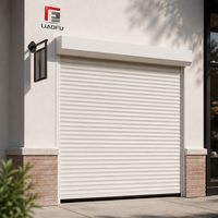 Porte à enroulement isolée en acier 77 mm galvanisée, remplie de mousse, électrique