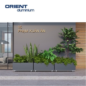 Grande balcone esterno in alluminio vasi di fiori rettangolare <span class=keywords><strong>scatola</strong></span> fioriere per fiori ortofrutticoli piantatura - Product Image 6