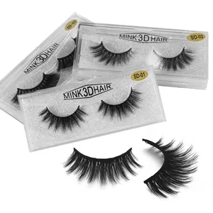 3d faux mink eyelashes 100% handmade grafting false eyelashes 20 models customized logo and package