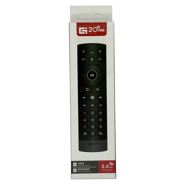 G20S Pro Plus USB Air Mouse WL Voice Backlit IR Learning Remote Control Use for TV Mini PC Projector Smart Android Box No BT