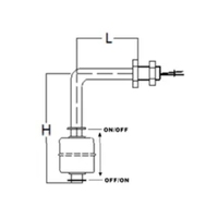 Contrôleur de niveau de liquide en plastique de commutateur de capteur de niveau d'eau de flotteur magnétique FAST-47LP-F30 pour l'usage industriel d'aquarium de pompe de réservoir