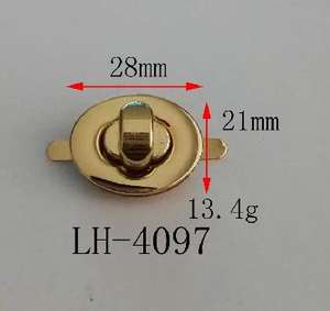 नई डिजाइन धातु बैग हार्डवेयर मोड़ ताला के लिए आयत हैंडबैग धातु बारी ताला हैंडबैग - Product Image 4