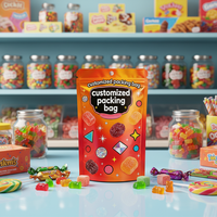 Sachets Doypack refermables anti-odeur pour produits comestibles, avec sécurité enfant, impression personnalisée en héliogravure, en PE et Mylar, pour nouilles et aliments pour animaux