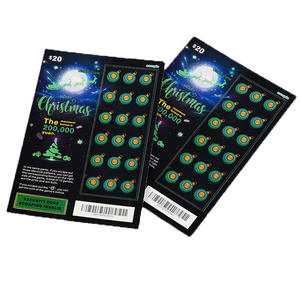 Billetes de Lotería Personalizables DIY: <span class=keywords><strong>Regla</strong></span> de Juego de Gana Gratis, Embalaje en Rollo, Tarjetas Rasca y Gana - Product Image 1