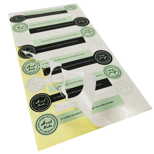 Étiquettes alimentaires adhésives de haute qualité directes d'usine autocollants d'étiquetage en gros pour bouteilles collations sandwichs bonbons pizzas - Product Image 2