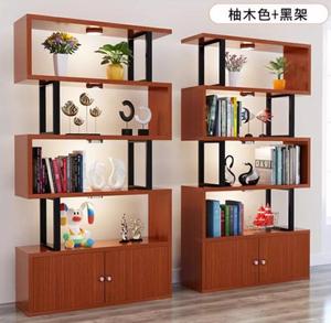 AILICHEN <span class=keywords><strong>Bibliothèque</strong></span> moderne créative simple en fer forgé, du <span class=keywords><strong>sol</strong></span> au <span class=keywords><strong>plafond</strong></span>, <span class=keywords><strong>bibliothèque</strong></span> combinée gratuite pour meubles de salon - Product Image 4