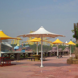 Sombrilla de Jardín de Doble Apertura Personalizada de Fábrica, Gazebo con Estructura de Acero y Pabellón de Paisaje - Product Image 4