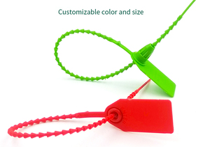 Scellés de sécurité en plastique de 250 mm avec étiquette suspendue pour extincteur, logistique express, avec impression personnalisée du logo et du numéro - Product Image 6