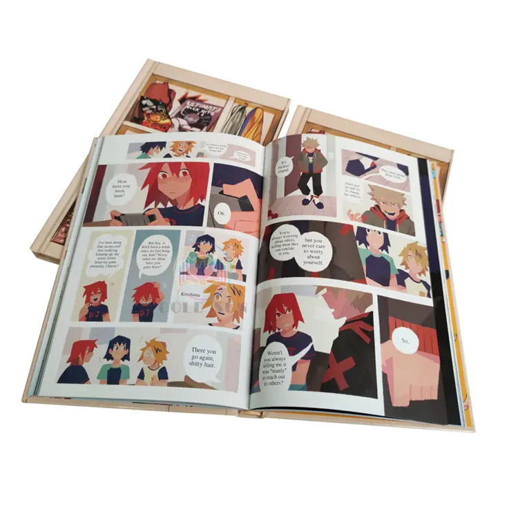 Stampa manga su ordinazione del libro di Hardback del libro a fumetti adulto di coloritura del grande libro