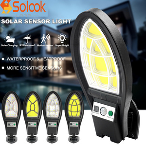 New năng lượng mặt trời Vườn ánh sáng cảm biến chuyển động ánh sáng cho Road & COURTYARD tích hợp không thấm nước COB năng lượng mặt trời ngoài trời ánh sáng đường phố - Product Image 1