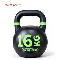 Kettlebells de compétition de qualité professionnelle avec poignée électroplaquée, personnalisables (OEM/ODM) avec logo, pour entraînement en groupe